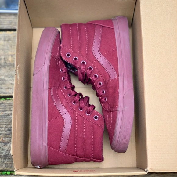 COPY - ▪️Burgundy High Top Vans - Picture 2 of 4